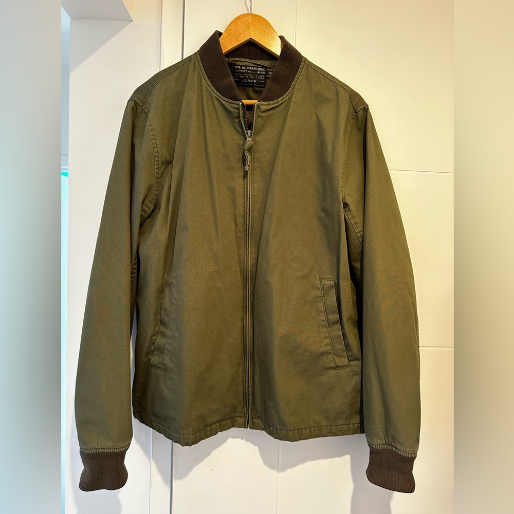 J Crew Everyday Bomber Jacket Size M